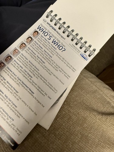 WRC HYUNDAI media Guide Note Books - Picture 9 of 12