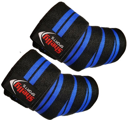 Elbow Wraps Heavy Duty Sleeves Weight Lifting Elbow Wrap for Gym Exercise 1 PAIR - Picture 17 of 23