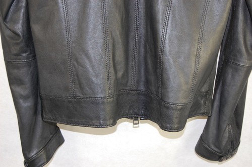M S.W.O.R.D MEN BLACK LAMB LEATHER BIKER RIDING Officer JACKET Made in ITALY - Picture 9 of 12