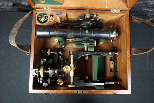 Antiguo topógrafo Cooke Troughton & Simms teodolito ~ exhibición de ingeniería - Imagen 9 de 10