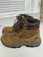 Cat Dryverse 6" Boots P74066 Women Size 8 Camel Leather Waterproof Sr Eh