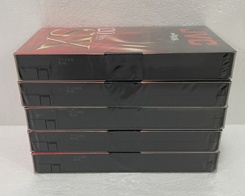 JVC T-120 SX VHS Tapes 6-Hour High Performance Blank Lot of 5 - NEW SEALED - Picture 4 of 4