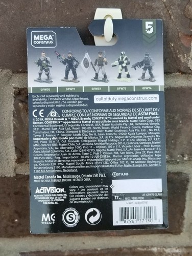 Figura de acción Mega Construx Call of Duty DIEGO NECALLI Serie 5 GFW75 - Nueva - Imagen 3 de 3