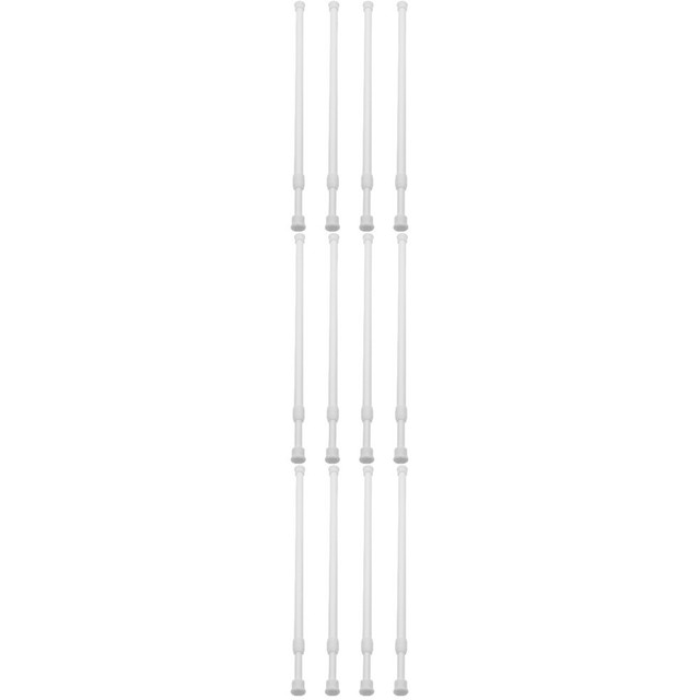 12 Pcs Suspension Curtain Rod Tension Rods Closets Plastic Hooks Hanging 12 Pcs Suspension Curtain Rod Tension Rods Closets Plastic Hooks Hanging