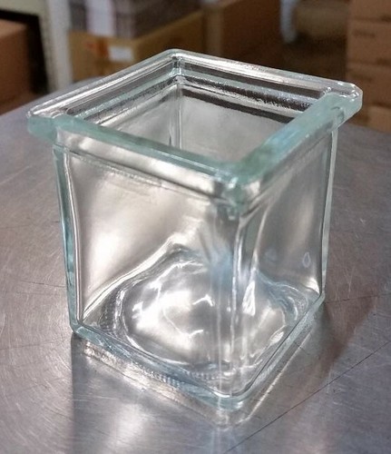 3 oz Square Votive Style Candle Glass Jar Container (Case of 100) - Picture 3 of 4