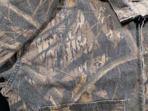 Vintage XL Mossy Oak Jacket USA Made Camouflage Cotton - Picture 7 of 7