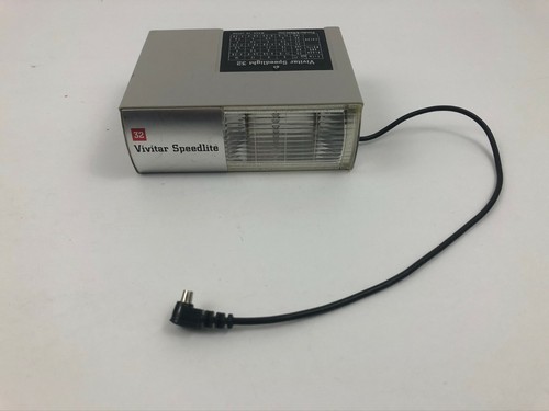 Vivitar Electronic Flash Unit Speedlight 32 Photography Cord Instruction Vintage - Zdjęcie 6 z 10