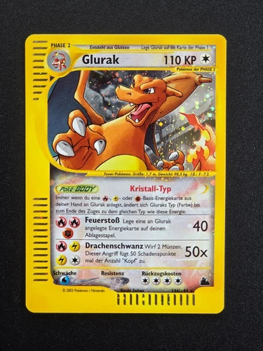 Glurak Skyridge Holo German Charizard Secret No 146/144 Very Good Condition