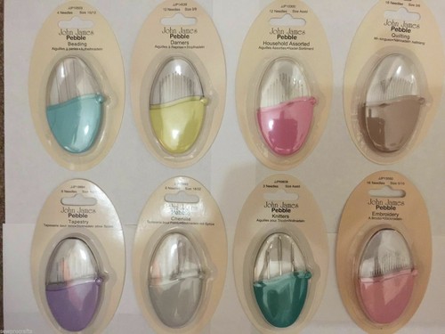 JOHN JAMES Pebble Sewing Needles - ALL STYLES SIZES - TAPESTRY BEADING CHENILLE - Picture 1 of 9