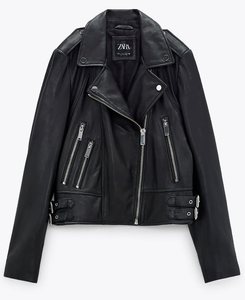 zara woman biker jacket