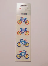 Mrs. Grossman's Lot of 3 Strips Brand New in Package ~Bicycle Bikes~ Stickers