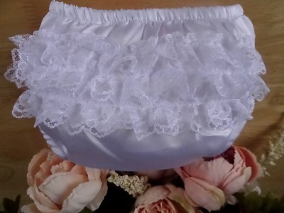 Baby Girl White Satin Lace Frilly PantsKnickers,ChristeningOccasion 0 6 12 mth | eBay Baby Girl White Satin Lace Frilly PantsKnickers,ChristeningOccasion 0 6 12 mth | eBay
