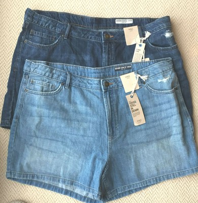linen denim shorts