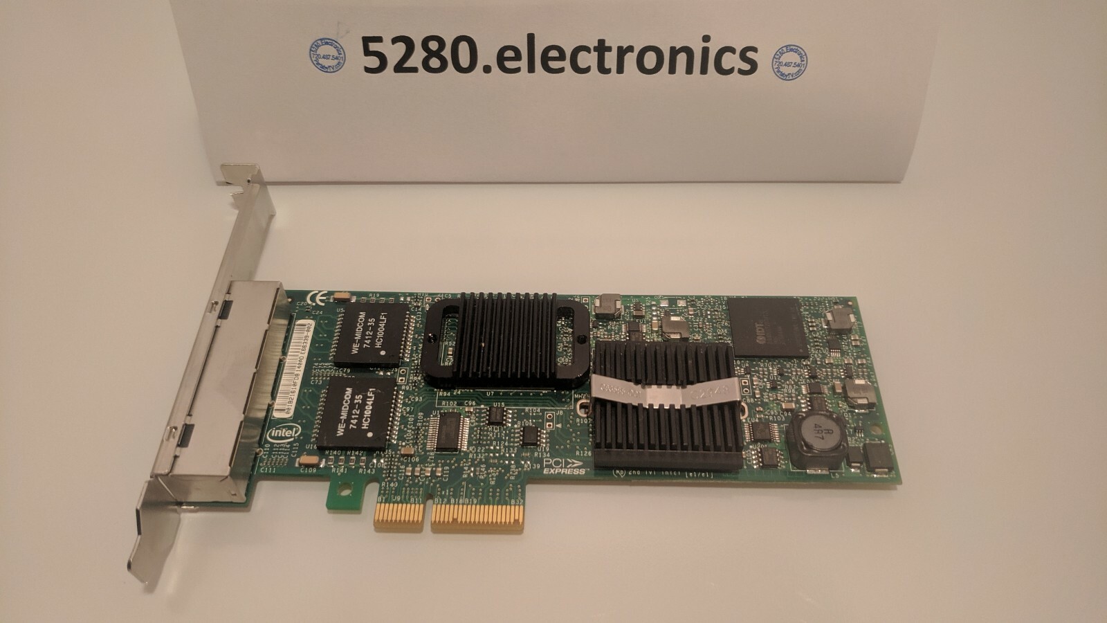 Dell 0K828C Intel PRO//1000 Quad Port PCIE Server Adapter E34573 High Profile