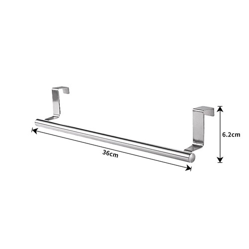 Over Door Tea Towel Holder Rack Bathroom Rail Cupboard Hanger Kitchen Bar HookBL - Picture 11 of 13