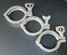 2 1/2” Sanitary/Tri Clamp Lot of 3