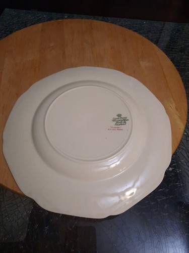Vintage Crown Ducal, Florentine, Dinner Plate, 22.5cm Picardy 18k Gold Border - Bild 4 von 7