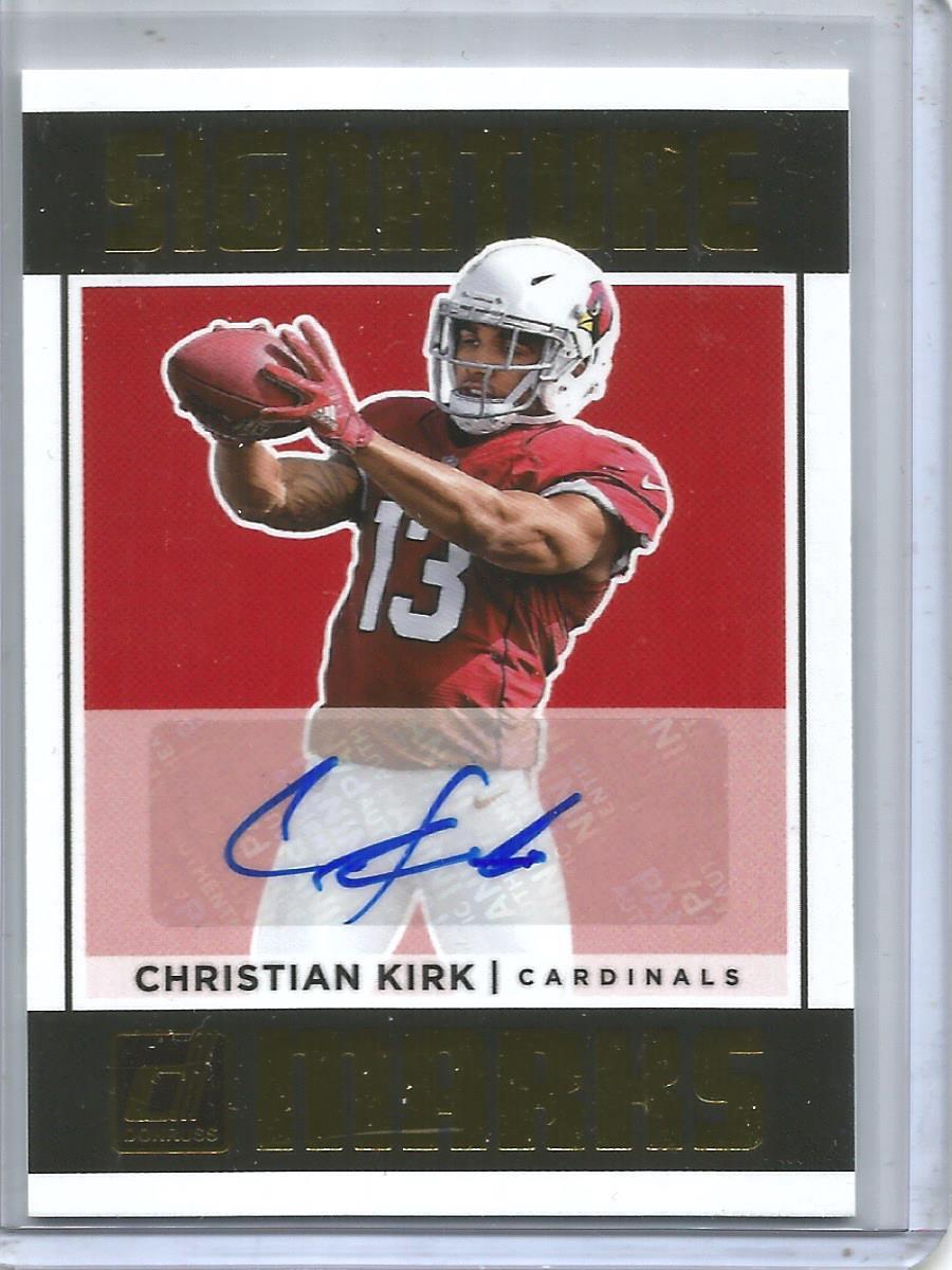Christian Kirk 2018 Donruss Signature Marks Autograph Rookie