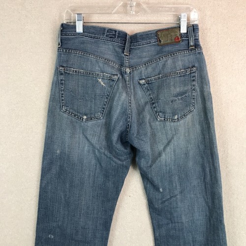 AG Adriano Goldschmied Jeans Mens 30x32 The Fillmore DISTRESSED Blue Denim - Picture 8 of 11