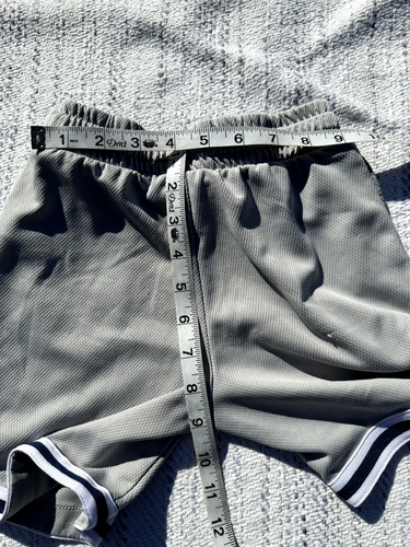 Gap fit Shorts Exra Small Gray Jersey Track Striped Trim Drawstring Kids Boys - Picture 7 of 9