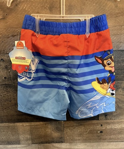 NWT Paw Patrol Toddler Boy's Size UV Protection Swim Trunks Bathing Suit - Picture 2 of 2