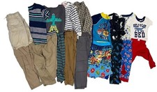 Boys Size 5  19 Items Lot Pajama Swim Pants Tee Paw Patrol Pj Mask Carter Zara