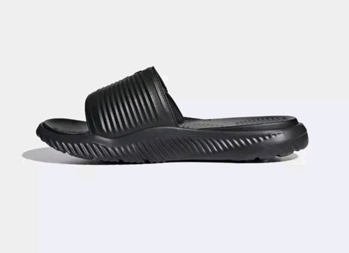 Adidas Originals Alphabounce Slides 2.0 Unisex Sandals Black On Black Mens Sz 9 - Picture 3 of 12