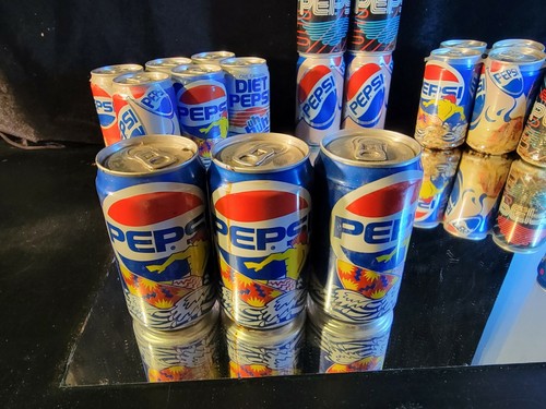 Lot/Set of 23 PEPSI Cool Cans 1990 Vintage/Rare/Limited Edition all Unopened - Picture 2 of 12