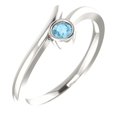 Mothers rings 10K or 14K Solid Gold 1-4 Stones, Personalized Family Jewelry Ring - Picture 4 of 10