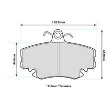 Ferodo DS3000 Front Brake Pads For Renault Rapid 1.9 D 1997>1998 - FCP845R
