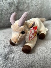Rare Ty Beanie Babies Goatee the Goat Soft Toy Mint Condition With Tags 1998