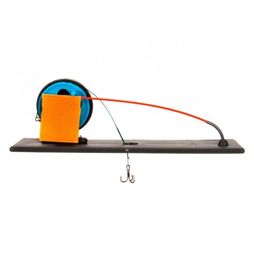 Portable Winter Ice Fishing Rod Tip Up With Flag Marker Pole Indicator Equipment - Picture 13 of 13