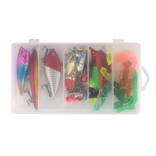 78pcs Metal Fishing Lures Crankbaits Spinner Kits Metal Baits Bass Hook Box US - Picture 10 of 13