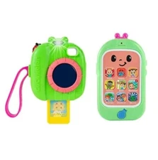 CoComelon Musical Cell Phone and Camera Pretend Toy Set - Officially Licensed
