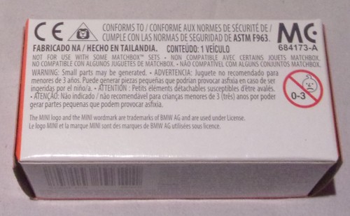 KKar Matchbox - 2020/21 Power Grabs - 2011 Mini Countryman - Orange - Picture 3 of 3