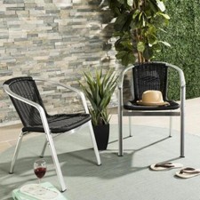 WRANGELL INDOOR-OUTDOOR STACKING ARMCHAIR, FOX5207E-SET2