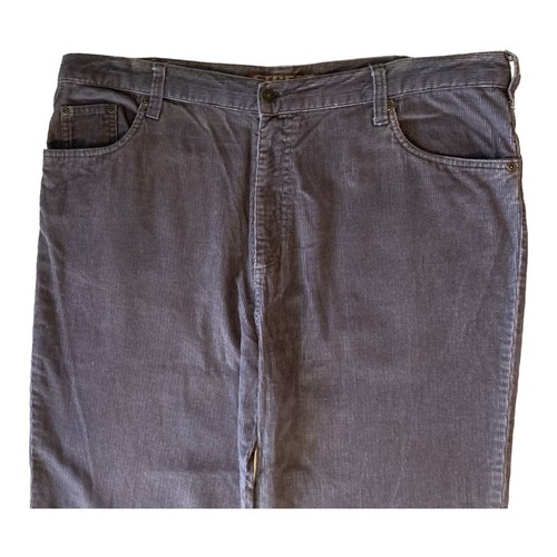 Street Jeans Corduroy Pants Men Size 107 W42 L28 Straight Leg Zip Fly 5 Pkt Grey - Picture 5 of 13