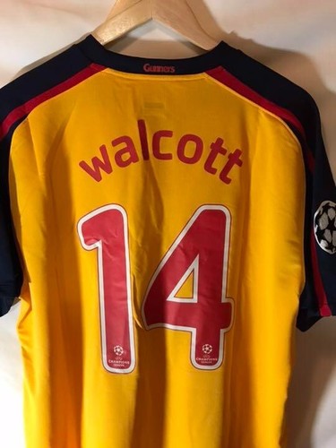 MINT WALCOTT 14 Arsenal 2008 2009 Away Football Shirt Jersey LONDON Vintage