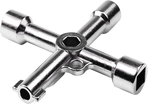 Electrical Cabinet Key, Surface Polished Antirust 4 Way Utilities Key,Triangle/S - Picture 8 of 12