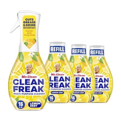 Mr Clean Clean Freak Multi Surface Cleaner Spray Pack of 4 Lemon Zest 16 Fl Oz