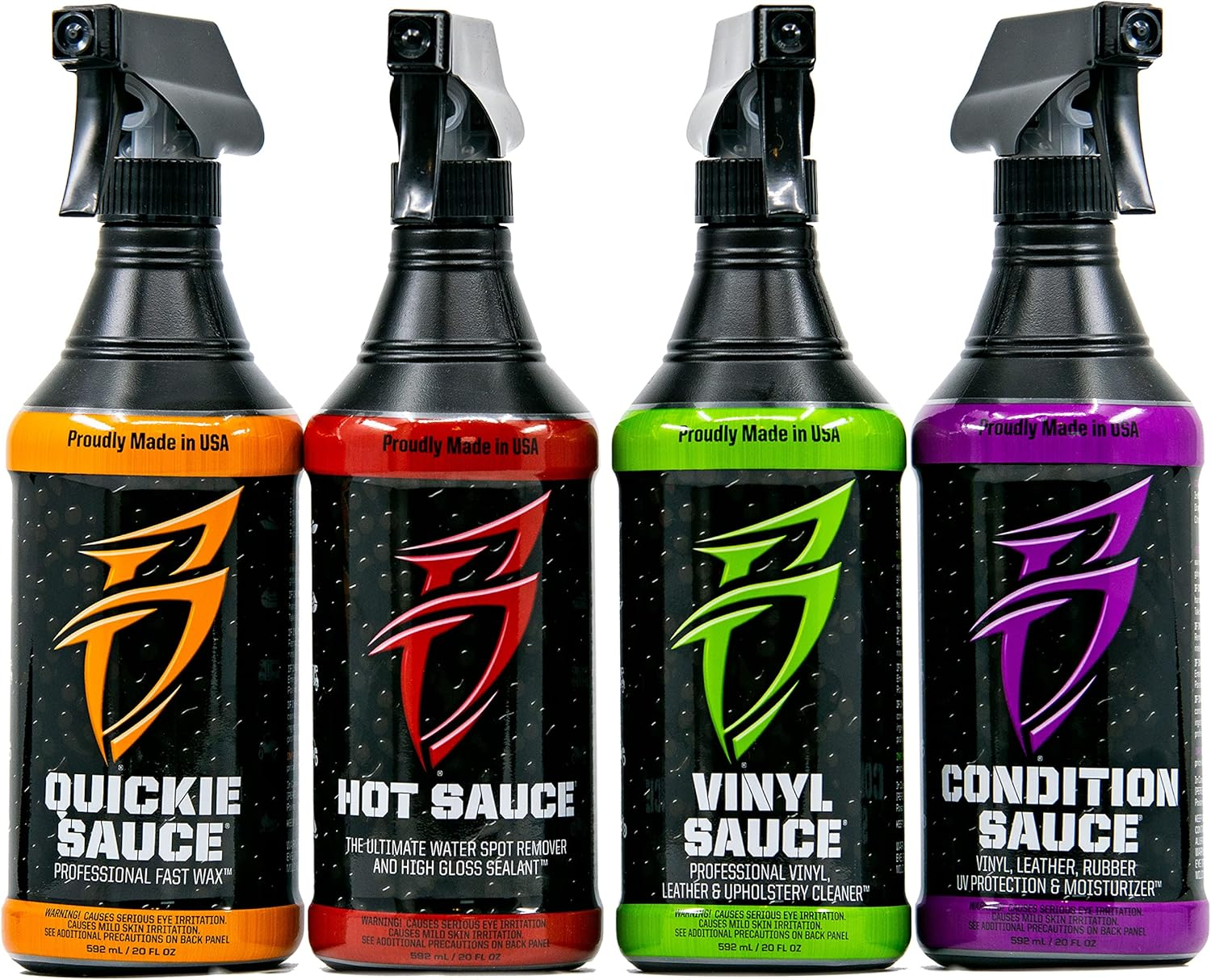 Bling Sauce Cleaning/Detailing Kit for Cars, Boats, RV, Motorcycles-4-Pack, 20 O