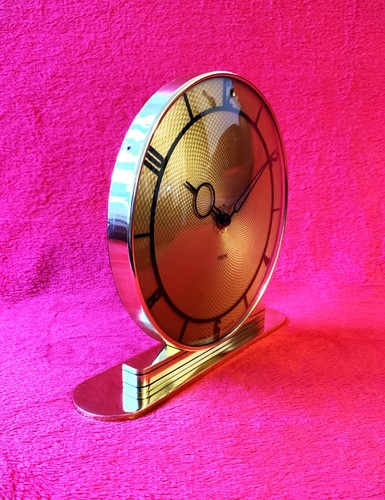 Vintage Large Smiths Desk Mantel Brass Clock - Picture 2 of 8