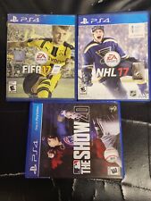LOT OF 3: FIFA 17 +MLB THE SHOW 20 + NHL 17 PlayStation 4/ PS4
