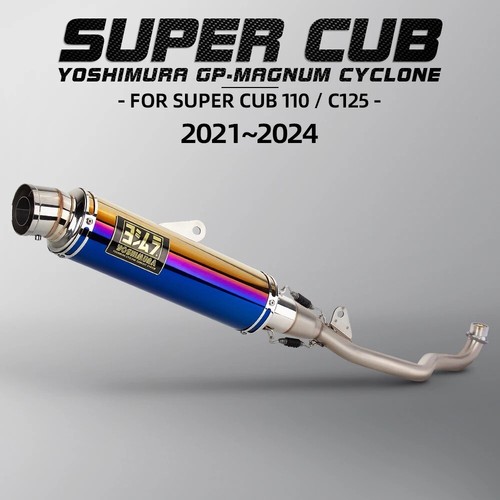Sistema completo escape escape moto Honda Super Cub 110 CUB110 2021-2024 - Imagen 11 de 12