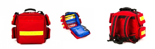 Notfallrucksack   Modell Kassel  Planengewebe  blau - Bild 2 von 4
