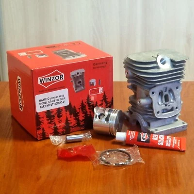 WINZOR 38mm Zylinder & Kolben Kit für STIHL MS180 2-MIX Teilenr 1130 020 1213 Stift ...