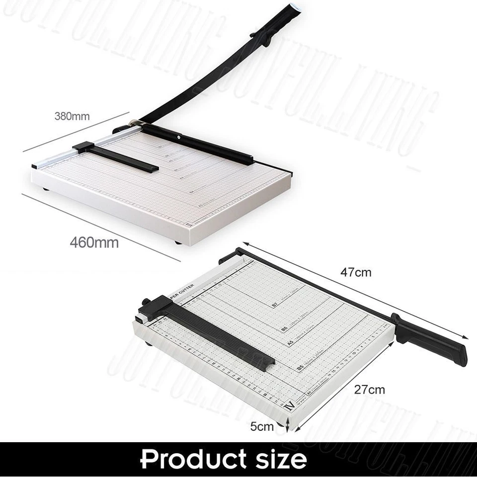 Premium Metal Paper Cutter A3 A4 B7 Photo Guillotine Page Trimmer 15Sheets Knife - image 2 of 4