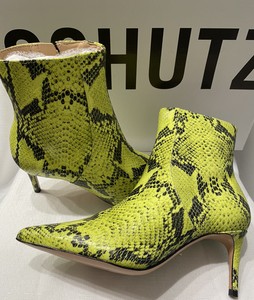 yellow bootie heels