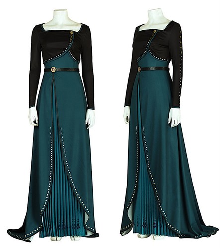 Simil Frozen Regina Anna 2 Vestito Carnevale Donna Cosplay Dress FROWOM11 - VM - Picture 6 of 17