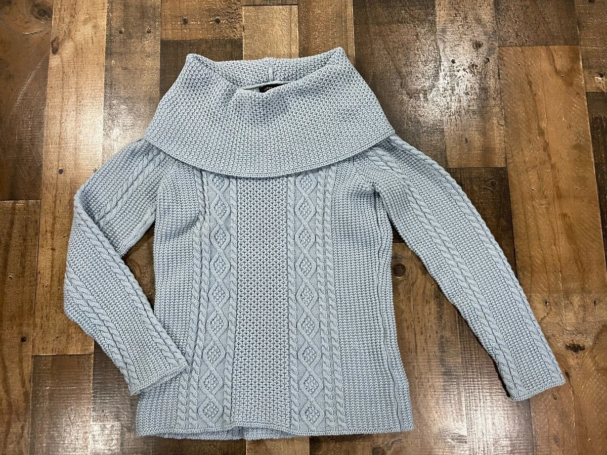 Cowl neck knit clearance sweater